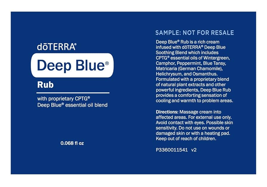 Amazon.com: doTERRA Deep Blue Rub Samples, 0.068 Fl Oz (Pack